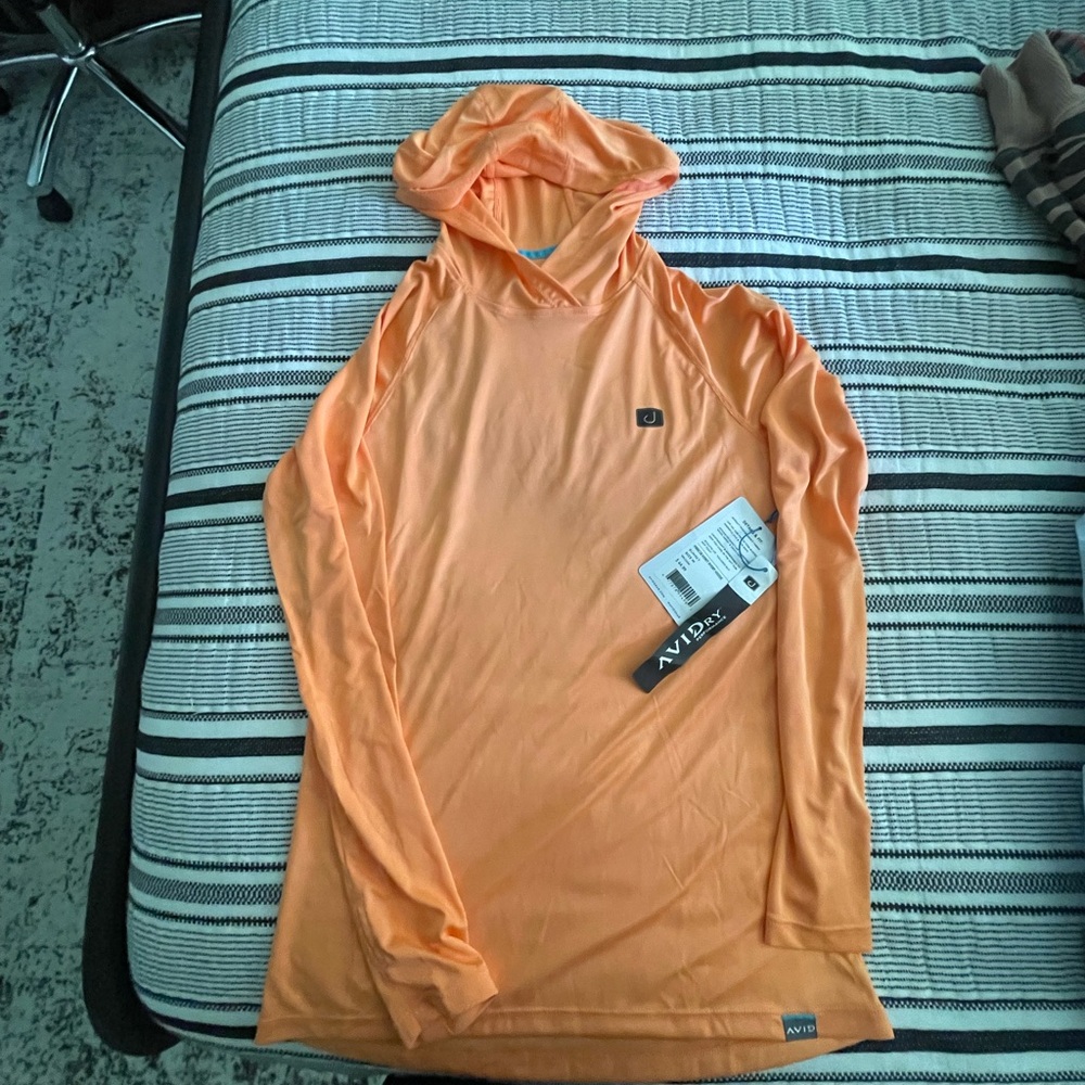 Women's Orange Hoodie Top